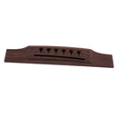 Durable Rosewood Left Handed Guitar Bridge DIY for Acoustic Guitar Replacement Parts