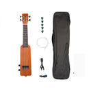 Wooden 4 String Electric Guitar mm-86 Ukulele Tuner Ukulele Pick Audio Cable String Kit