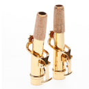 1 Set Bb Soprano Sax Neck+Cleaning Cloth+Cork Grease for Wind Instrument Parts