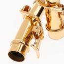 1 Set Bb Soprano Sax Neck+Cleaning Cloth+Cork Grease for Wind Instrument Parts