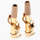 1 Set Bb Soprano Sax Neck+Cleaning Cloth+Cork Grease for Wind Instrument Parts