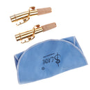 1 Set Bb Soprano Sax Neck+Cleaning Cloth+Cork Grease for Wind Instrument Parts
