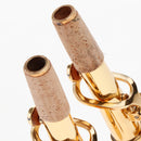 1 Set Bb Soprano Sax Neck+Cleaning Cloth+Cork Grease for Wind Instrument Parts