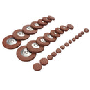 28pcs Soprano Saxophone Pads Sax Leather Pads Replacement for Saxophone Accessory