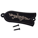 Durable DIY Alloy Flower Pattern Truss Rod Cover Set for LP/EPI Electric Guitar Replacement Parts