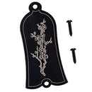 Durable DIY Alloy Flower Pattern Truss Rod Cover Set for LP/EPI Electric Guitar Replacement Parts