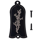 Durable DIY Alloy Flower Pattern Truss Rod Cover Set for LP/EPI Electric Guitar Replacement Parts