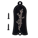 Durable DIY Alloy Flower Pattern Truss Rod Cover Set for LP/EPI Electric Guitar Replacement Parts