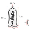 Durable DIY Alloy Flower Pattern Truss Rod Cover Set for LP/EPI Electric Guitar Replacement Parts