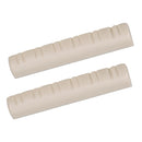 2 Pcs Guitar Slotted Nut For Acoustic Folk Guitar Parts Beige Color