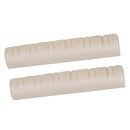 2 Pcs Guitar Slotted Nut For Acoustic Folk Guitar Parts Beige Color