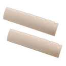 2 Pack Beige 6 String Guitar Nut for Left Handed Acoustic Folk Guitar 45x6x10-9.2mm