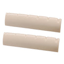 2 Pack Beige 6 String Guitar Nut for Left Handed Acoustic Folk Guitar 45x6x10-9.2mm