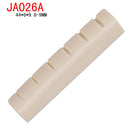 2 Pieces Left Handed Acoustic Guitar Nut Slotted for Guitar Parts Accessories 44x6x9.8-9mm