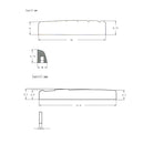 1 Set Left Handed Acoustic Guitar Saddle Nut Slotted for Guitar Parts Accessories