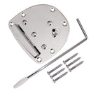 Electric Guitar Tremolo Bridge Tailpiece with Whammy Bar Screws for Jazzmaster Guitar Replacement Parts Silver
