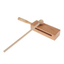 Finest Wooden Block Hand Percussion with Mallet Set Children Kids Musical Toy