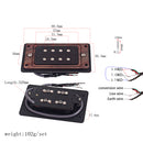 Iron Alnico 5 Humbucker Pickup Set for 4 String Cigar Box Guitar Replacement Parts