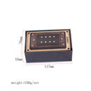 Iron Alnico 5 Humbucker Pickup Set for 4 String Cigar Box Guitar Replacement Parts