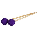 1 Pair Purple Marimba Mallets with Beech Handle for Percussion Accessories
