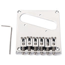 Chrome 6 Saddle Ashtray Bridge Tailpiece for Telecaster Tele TL Electric Guitar Parts