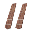 2 Pcs Rosewood 12 Frets Ukulele Fretboard Luthier Tool Replacement Parts