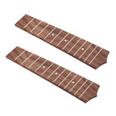 2 Pcs Rosewood 12 Frets Ukulele Fretboard Luthier Tool Replacement Parts