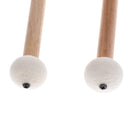 1 Pair Maple Wood Double Head Cymbal Gong Mallet Hammer Drum Set Sticks