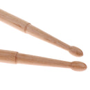 1 Pair Maple Wood Double Head Cymbal Gong Mallet Hammer Drum Set Sticks