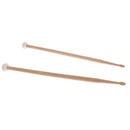 1 Pair Maple Wood Double Head Cymbal Gong Mallet Hammer Drum Set Sticks