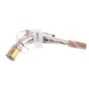 Durable Metal Nickel Plating Sax Neck for Eb Alto Saxophone Perform Practice Accessory