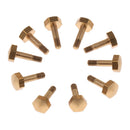 10 Pieces Metal Trumpets Water Key Screws Spit Valve Rods Golden DIY
