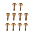 10 Pieces Metal Trumpets Water Key Screws Spit Valve Rods Golden DIY