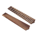 2 Pieces Rosewood 15 Frets Uke Fretboard Fingerboard for 21inch Soprano Ukulele Replacement Parts