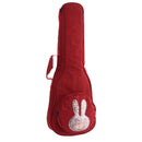 Red Ukulele Padded Gig Case with Side Pocket for 23 Inch Ukulele Lovers