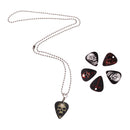 Celluloid Guitar Pick Necklace Pendant for Guitar Parts Accessories