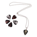 Celluloid Guitar Pick Necklace Pendant for Guitar Parts Accessories