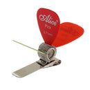 3Pcs 0.71mm Guitar Bass Plectrums Finger Picks with 1Pc Spring Pick Holder Organiser Set