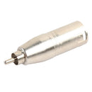XLR 3Pin Male to RCA Male Audio Adapter Converter Connector for Microphone