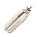 XLR 3Pin Male to RCA Male Audio Adapter Converter Connector for Microphone