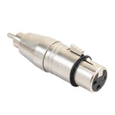 XLR 3Pin Female to RCA Male Audio Adapter Converter Connector for Microphone