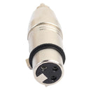 XLR 3Pin Female to RCA Male Audio Adapter Converter Connector for Microphone