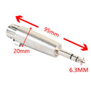 Zinc Alloy 6.35mm Stereo Male to XLR Female Audio Adapter Converter