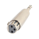 Zinc Alloy 6.35mm Stereo Male to XLR Female Audio Adapter Converter