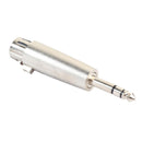 Zinc Alloy 6.35mm Stereo Male to XLR Female Audio Adapter Converter