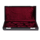 B Flat Black Clarinet Wooden Carrying Case, Canvas Padded Gig Bag Handbag,Dustproof and Water-resistant