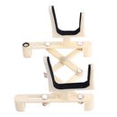 Foldable Plastic Violin Stand Holder Cream for Ukulele Violins Accessory