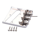 Chrome Electric Guitar 3 Saddles Bridge for Fender Tele TL Style Guitar Replacement