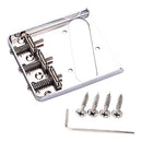 Chrome Electric Guitar 3 Saddles Bridge for Fender Tele TL Style Guitar Replacement