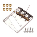 Double Pickup Bridge Tailpiece w/ Screws Wrench Set for Telecaster Guitar